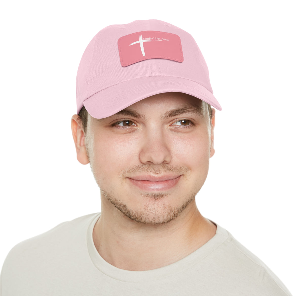 Crucified With Christ Ver.2- Dad Hat with Leather Patch (Rectangle)