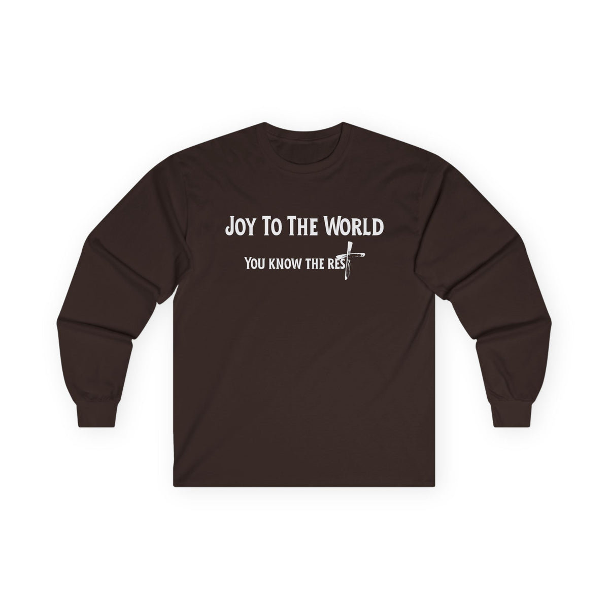 Joy to the World Christian Long Sleeve T-Shirt – Faith-Inspired Holiday Apparel | Unisex Ultra Cotton Long Sleeve Tee
