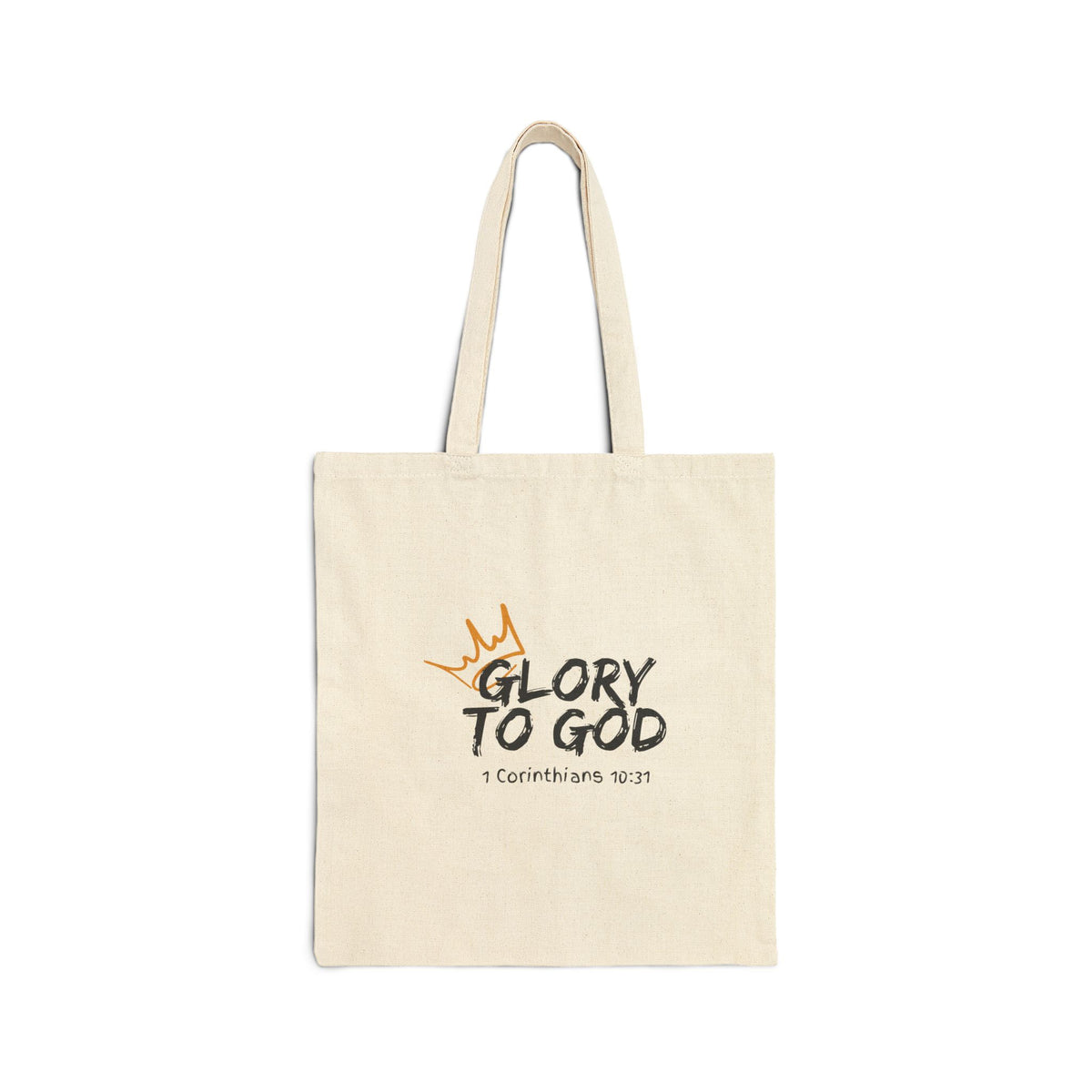 "Glory To God" Cotton Canvas Tote Bag