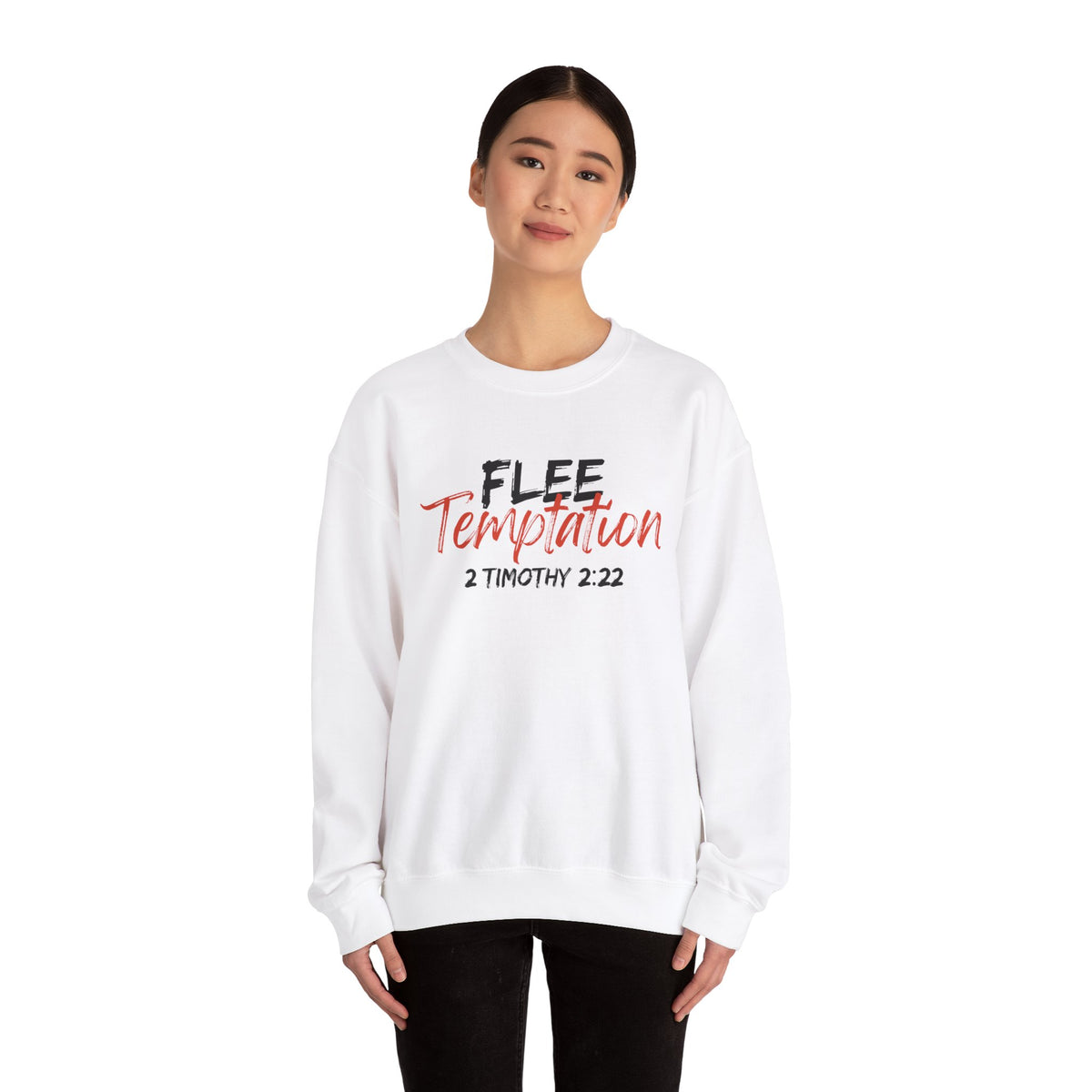 Flee Temptation- Unisex Heavy Blend™ Crewneck Sweatshirt