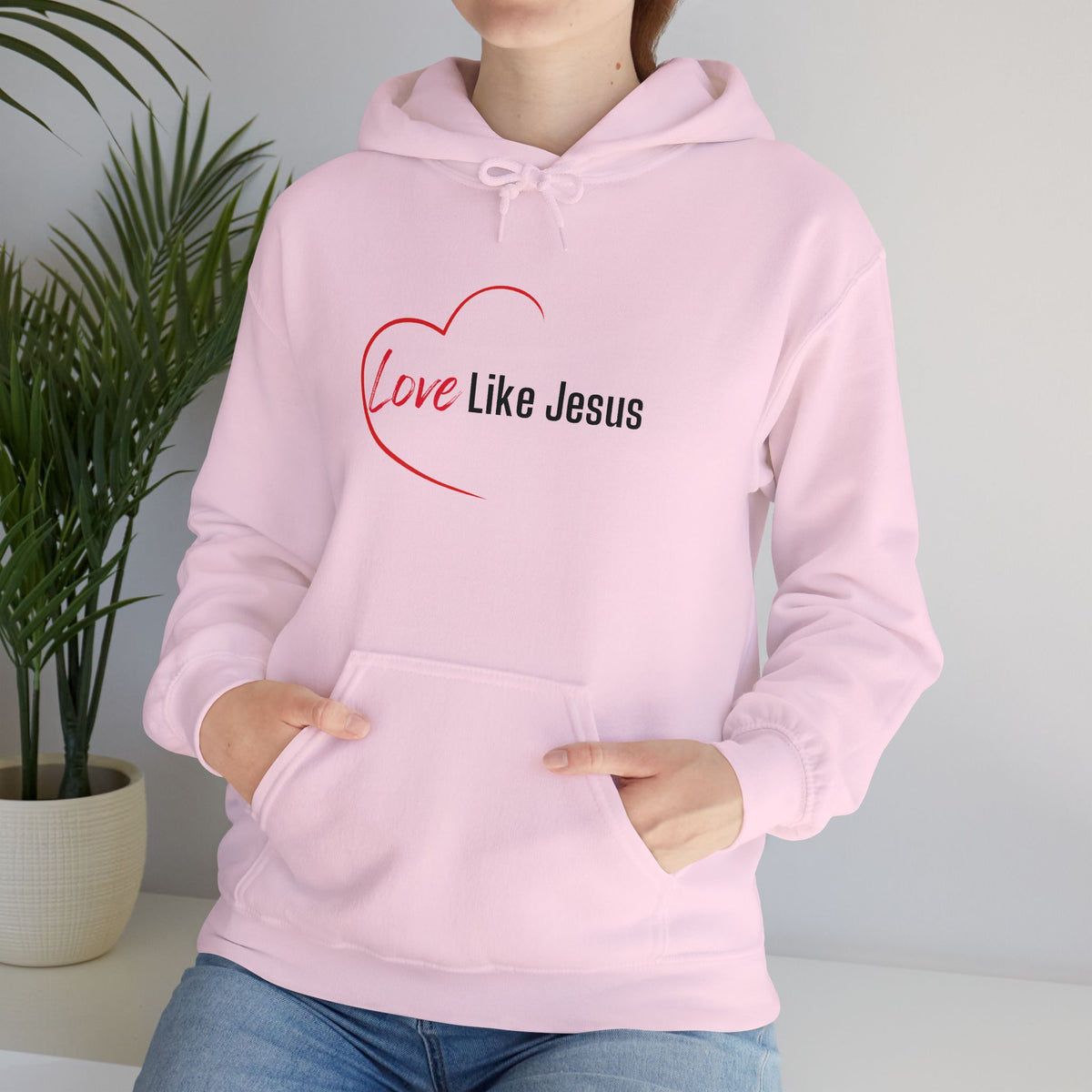 Love Like Jesus Christian Hoodie – Faith-Inspired Comfort Wear - Unisex Heavy Blend™ Hooded Sweatshirt