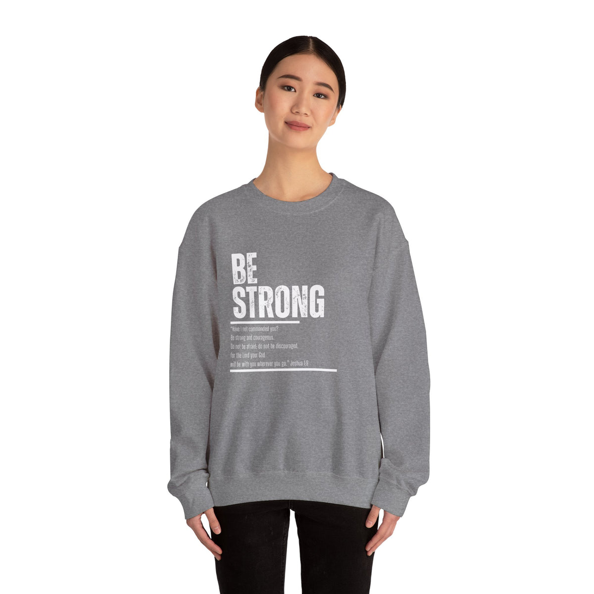 Be Strong- Unisex Heavy Blend™ Crewneck Sweatshirt