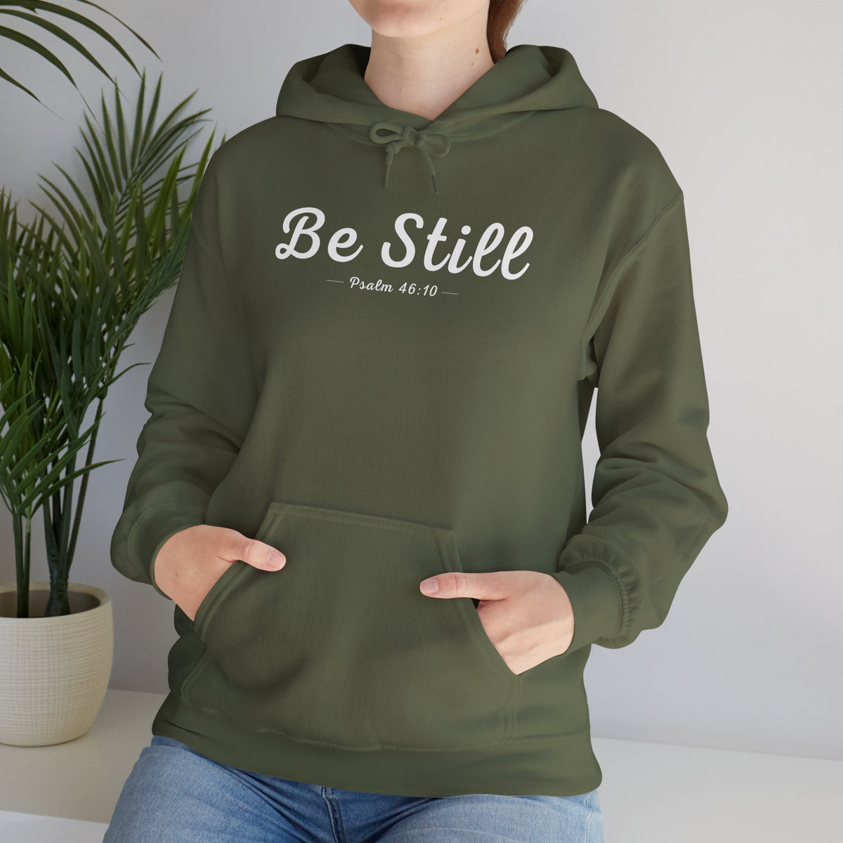 Be Still Christian Hoodie – Psalm 46:10 Faith Comfort Wear