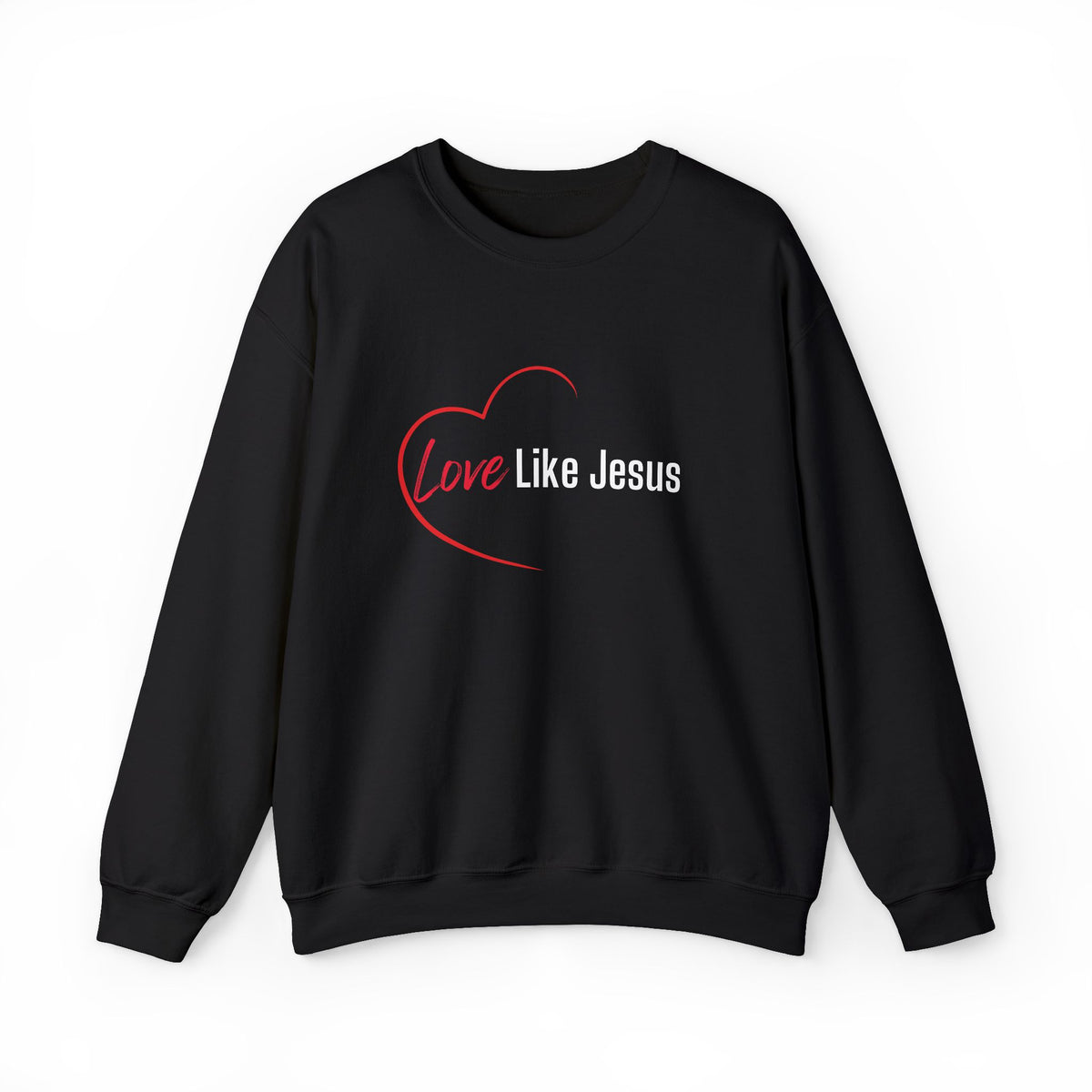 Love Like Jesus Christian Sweatshirt – Wear Your Faith - Unisex Heavy Blend™ Crewneck Sweatshirt