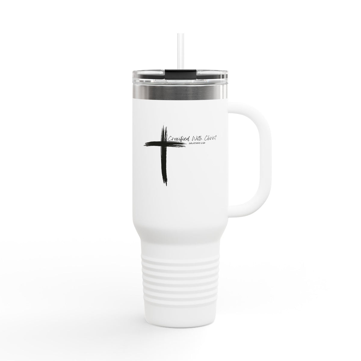 Crucified With Christ Ver.2- Insulated Travel Mug, 40oz