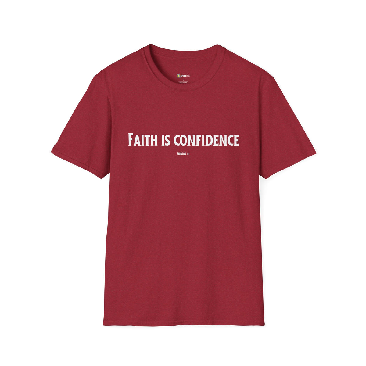 Faith is Confidence Christian T-Shirt – Faith-Inspired Holiday Apparel | Unisex Softstyle T-Shirt
