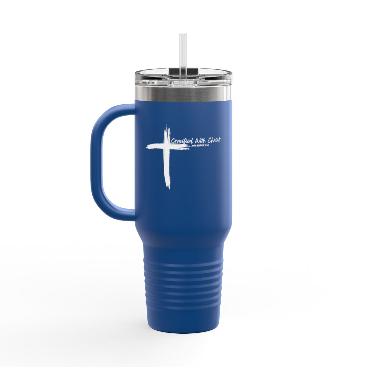 Crucified With Christ Ver.2- Insulated Travel Mug, 40oz