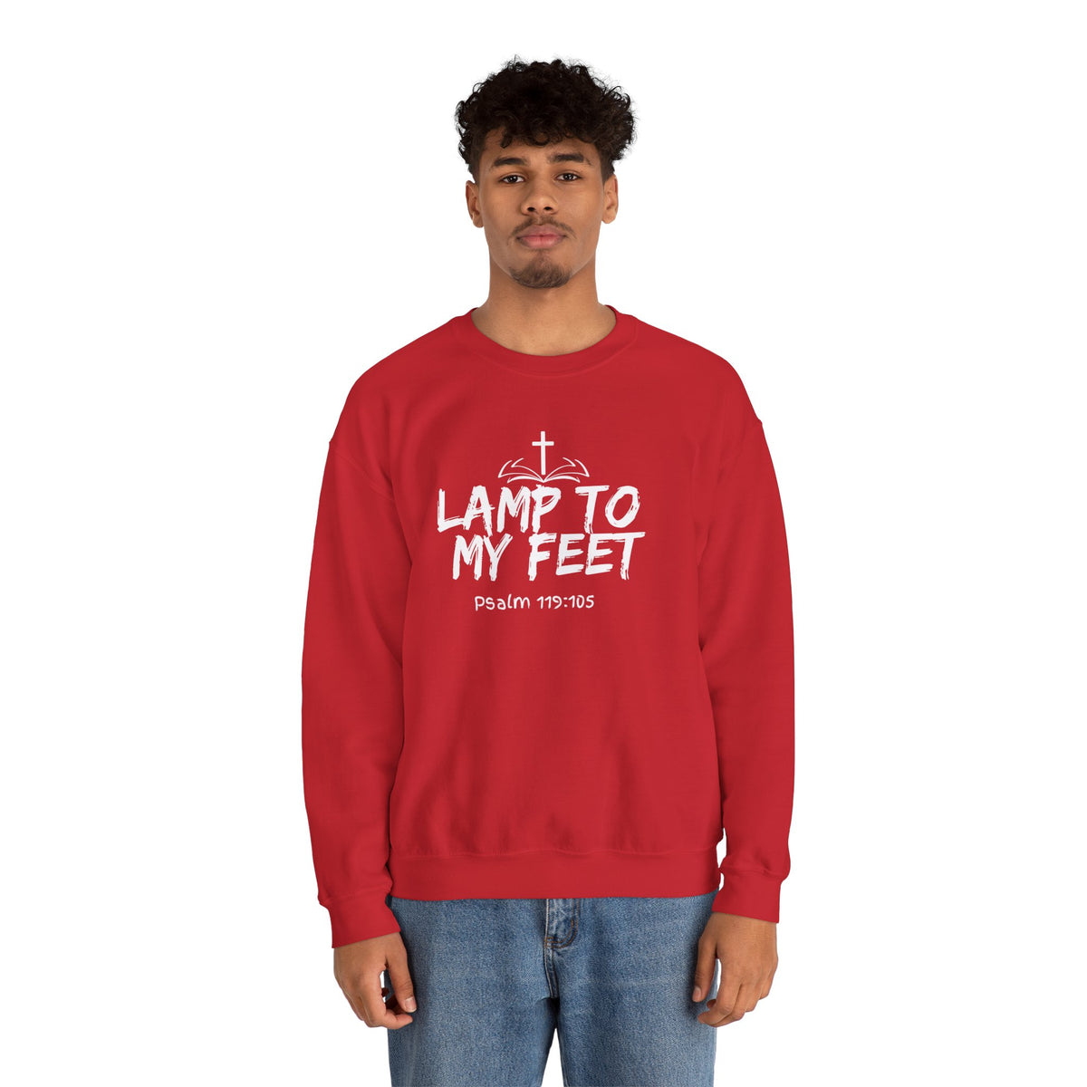 Lamp To My Feet- Unisex Heavy Blend™ Crewneck Sweatshirt