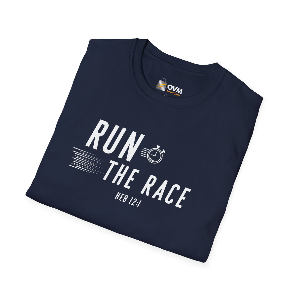 Run the Race Christian T-Shirt – Hebrews 12:1 Faith Apparel
