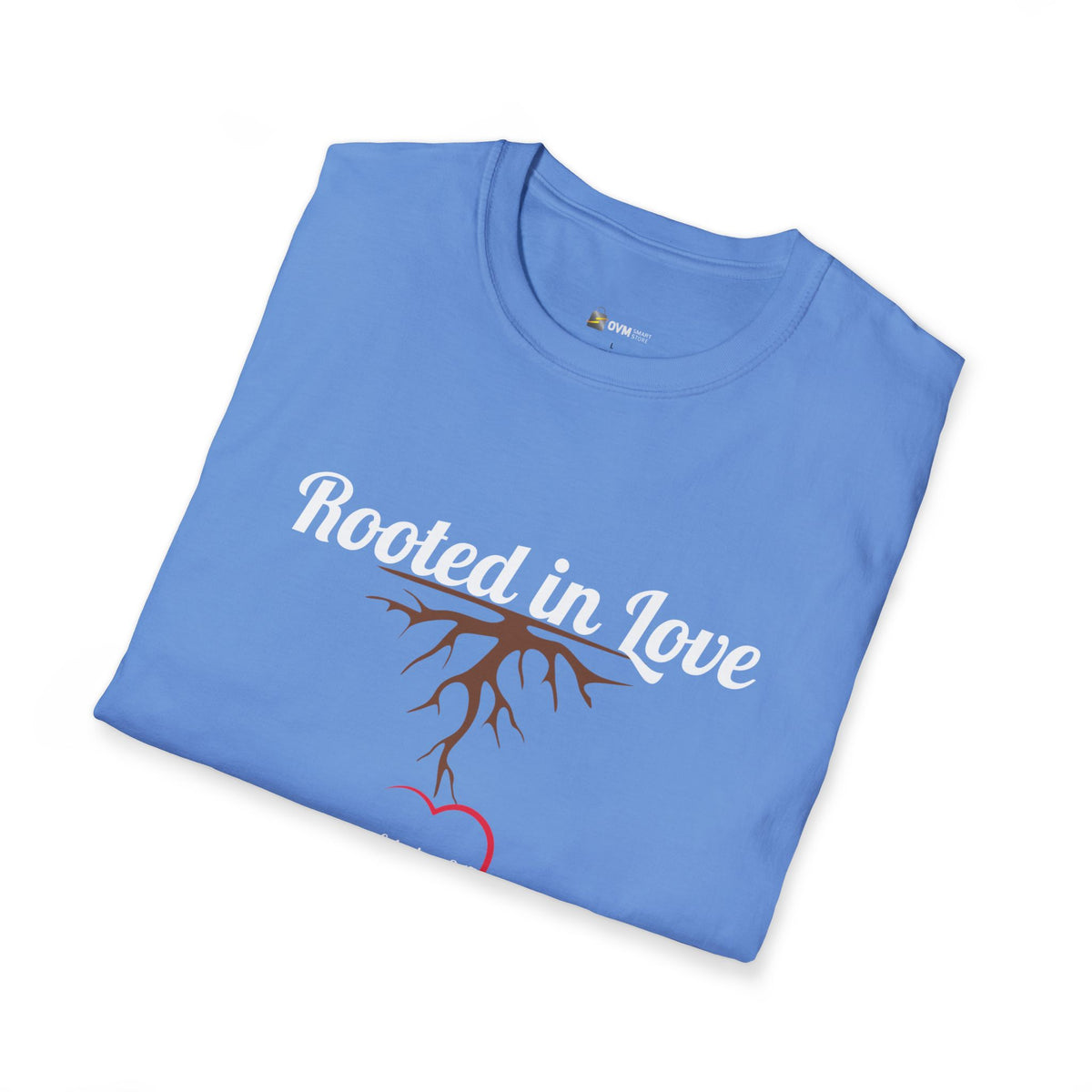 Rooted in Love Christian T-Shirt – Ephesians 3:17 Faith Apparel - Unisex Softstyle T-Shirt