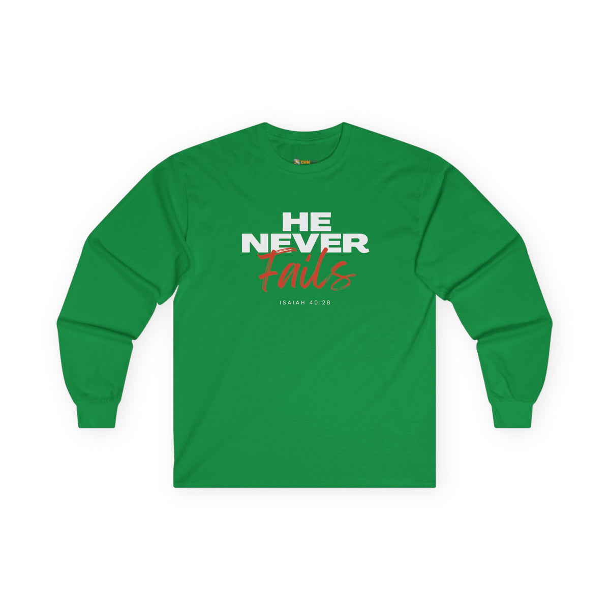 He Never Fails- Unisex Ultra Cotton Long Sleeve Tee