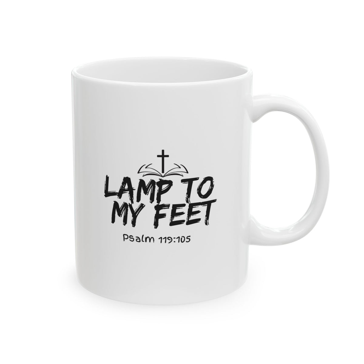 "Lamp To My Feet" Ceramic Mug, (11oz, 15oz)