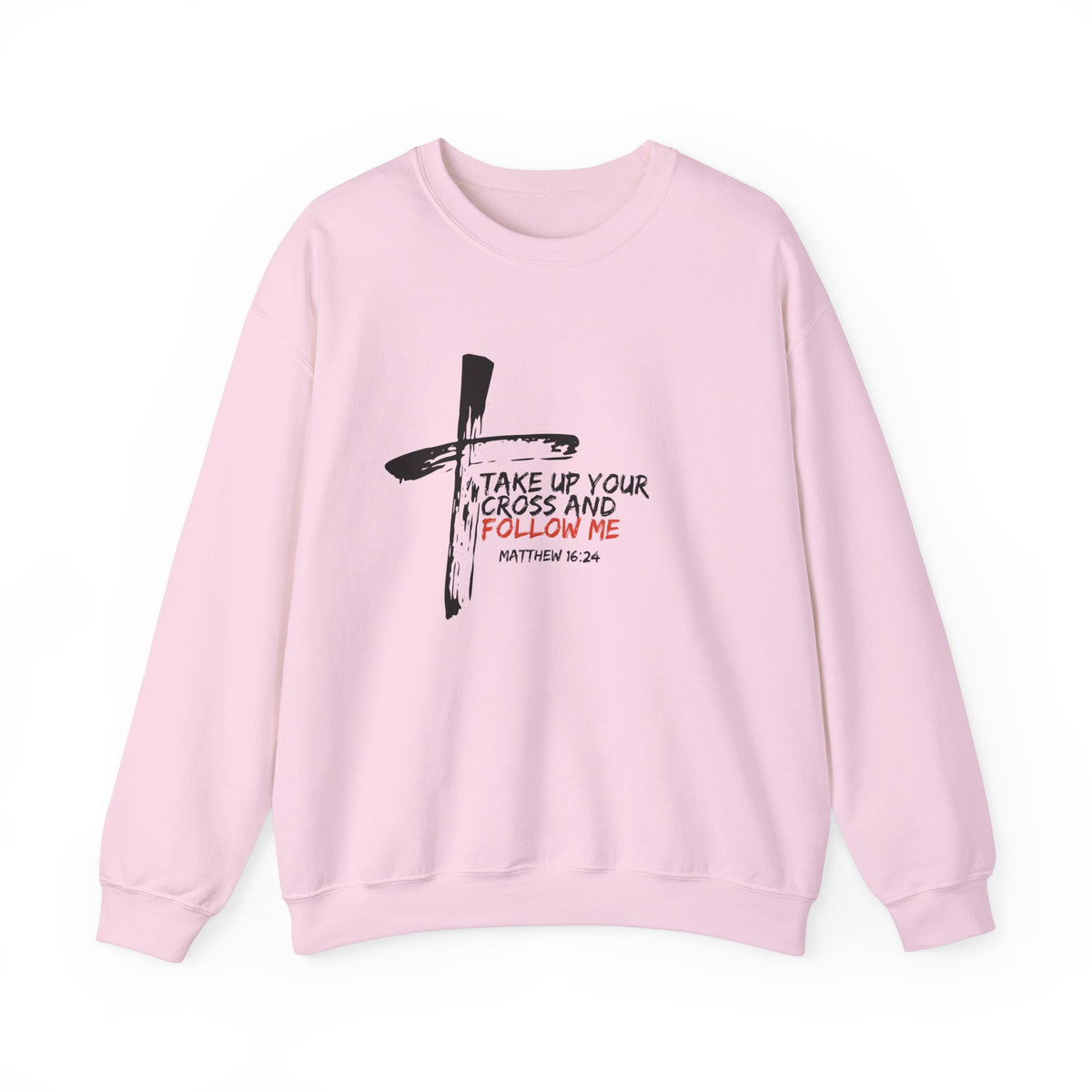 Take Up Your Cross and Follow Me- Unisex Heavy Blend™ Crewneck Sweatshirt