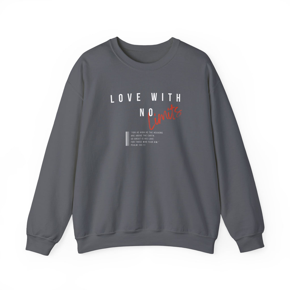 Love With No Limits- Unisex Heavy Blend™ Crewneck Sweatshirt