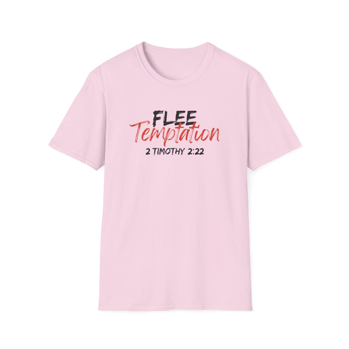 "Flee Temptation" Unisex Softstyle T-Shirt