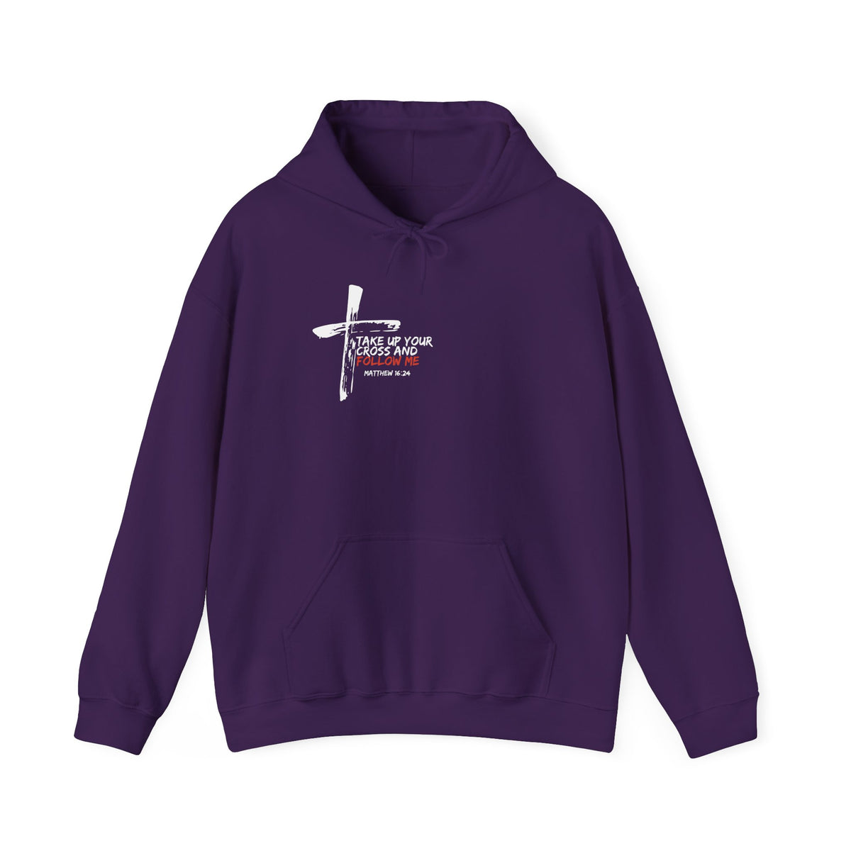 Take Up Your Cross and Follow Me Unisex Heavy Blend™ Hooded Sweatshirt