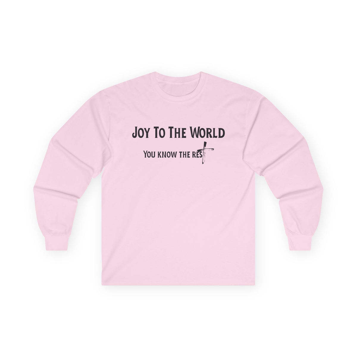 Joy to the World Christian Long Sleeve T-Shirt – Faith-Inspired Holiday Apparel | Unisex Ultra Cotton Long Sleeve Tee