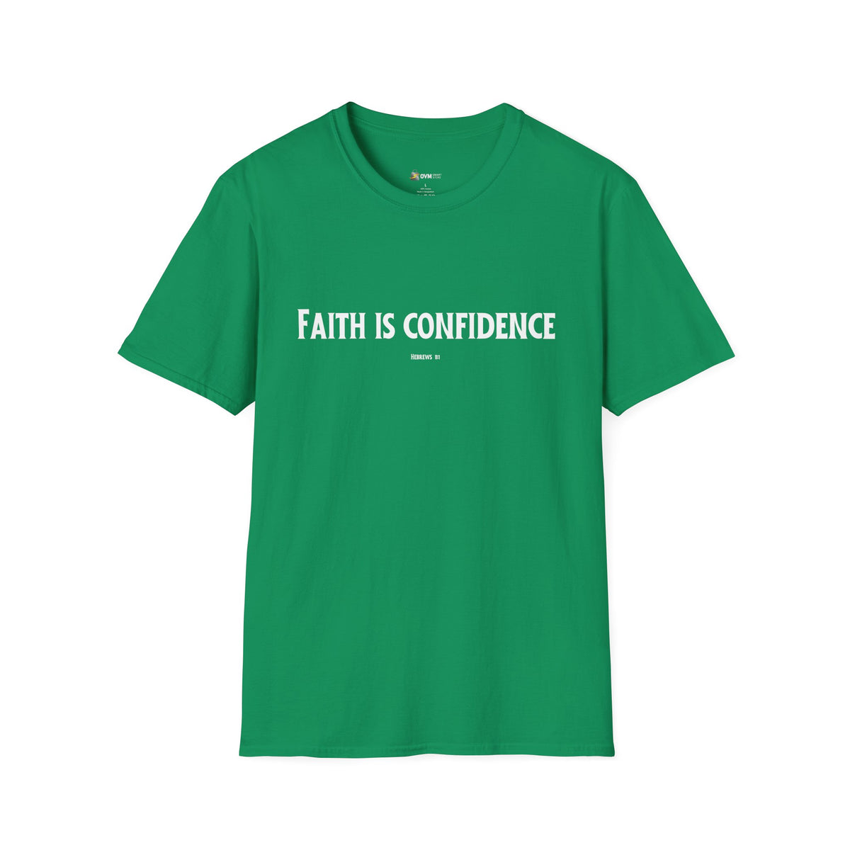 Faith is Confidence Christian T-Shirt – Faith-Inspired Holiday Apparel | Unisex Softstyle T-Shirt