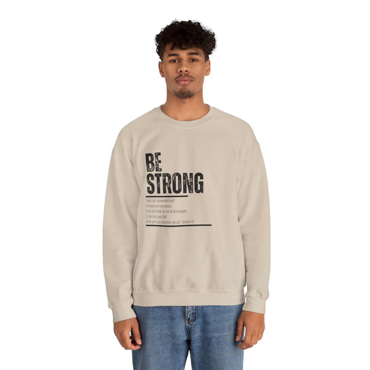 Be Strong- Unisex Heavy Blend™ Crewneck Sweatshirt