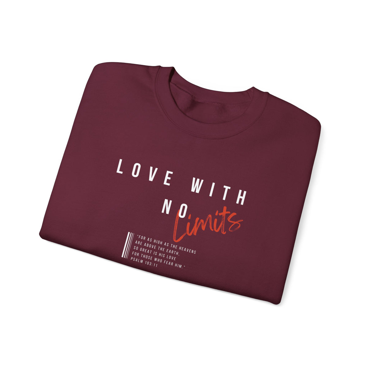 Love With No Limits- Unisex Heavy Blend™ Crewneck Sweatshirt