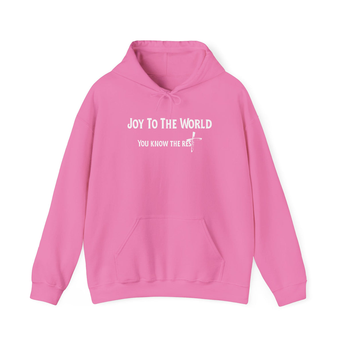 Joy to the World Christian Hoodie – Faith-Based Christmas Wear | Unisex Heavy Blend™ Hooded Sweatshirt