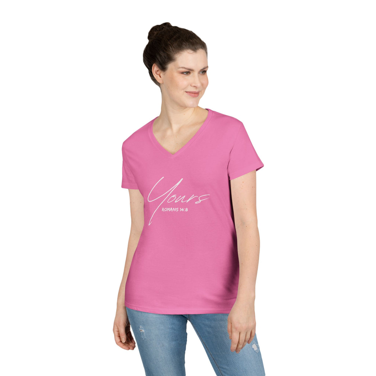 Yours- Ladies' V-Neck T-Shirt