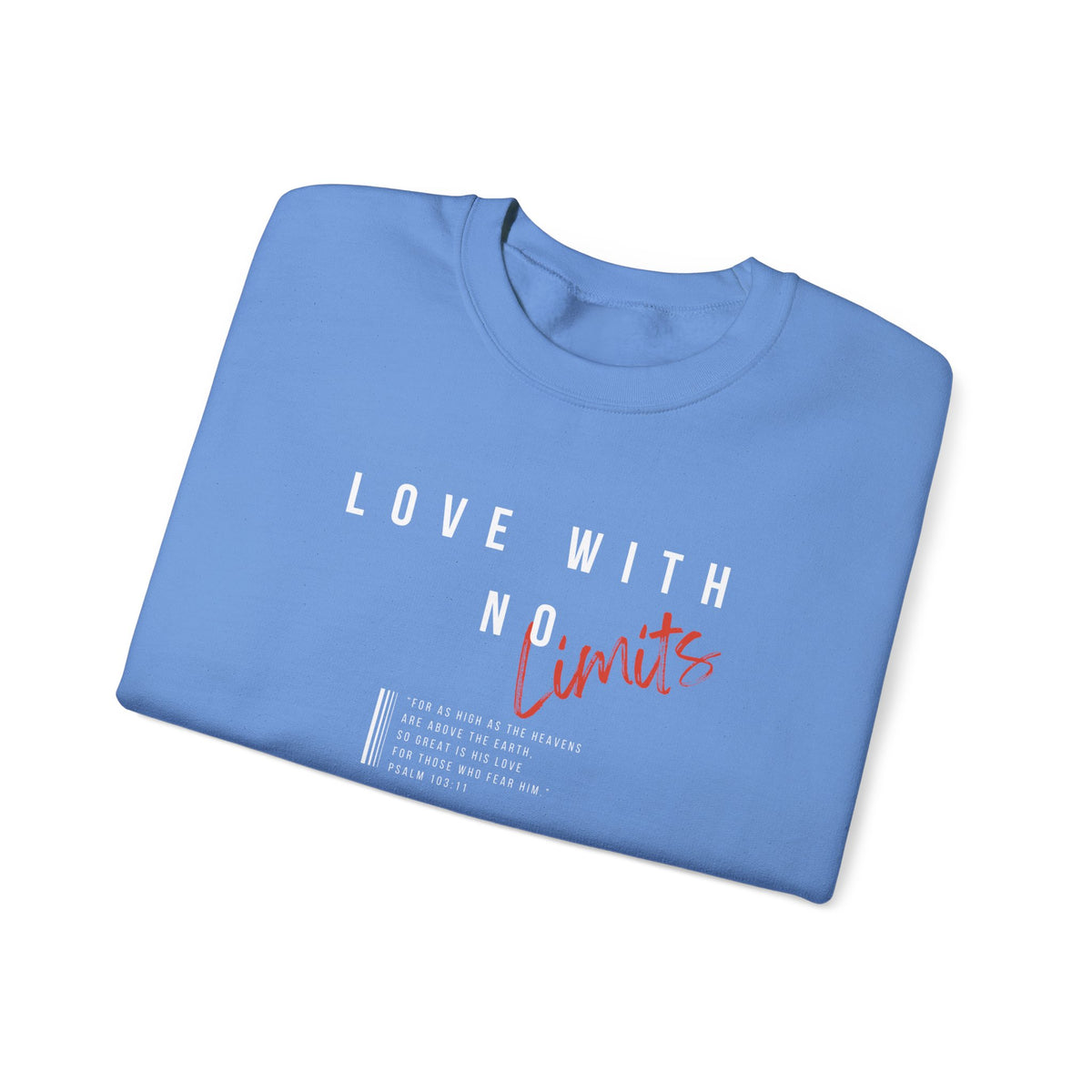 Love With No Limits- Unisex Heavy Blend™ Crewneck Sweatshirt