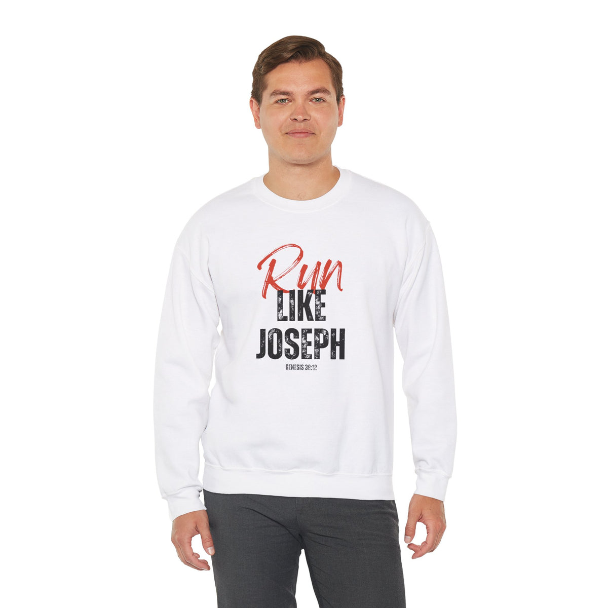 Run Like Joseph- Unisex Heavy Blend™ Crewneck Sweatshirt