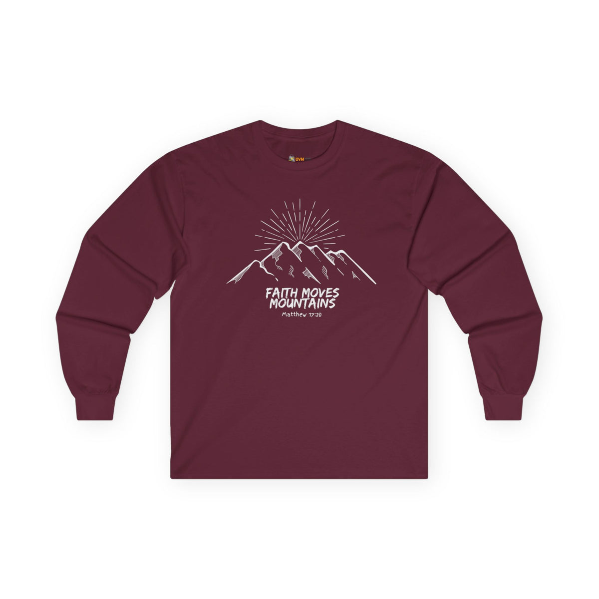 Faith Moves Mountains- Unisex Ultra Cotton Long Sleeve Tee