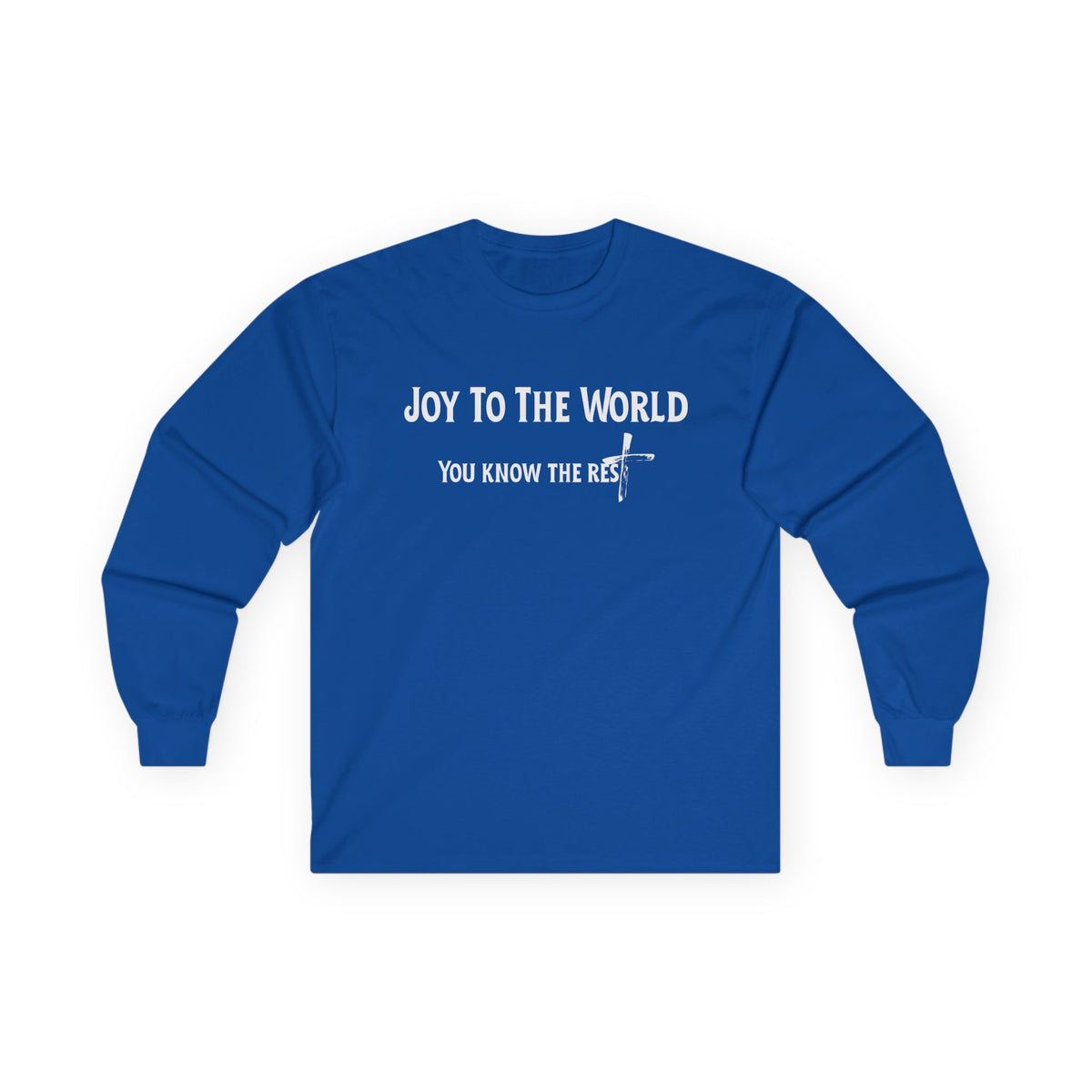 Joy to the World Christian Long Sleeve T-Shirt – Faith-Inspired Holiday Apparel | Unisex Ultra Cotton Long Sleeve Tee