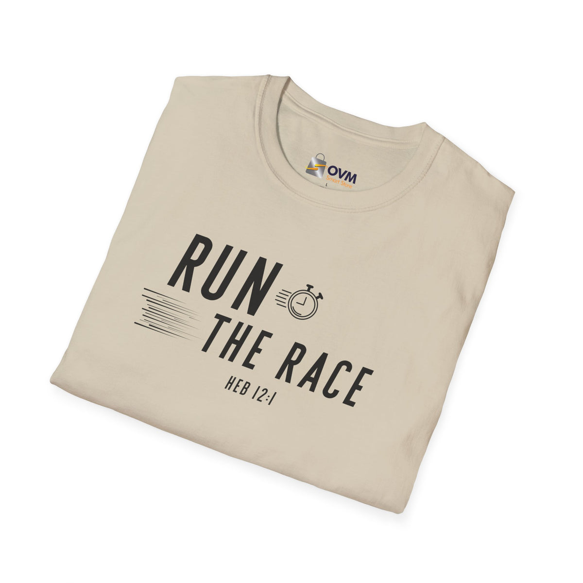 Run the Race Christian T-Shirt – Hebrews 12:1 Faith Apparel