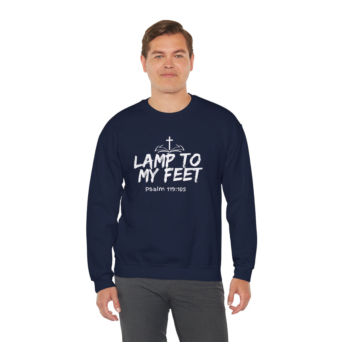 Lamp To My Feet- Unisex Heavy Blend™ Crewneck Sweatshirt