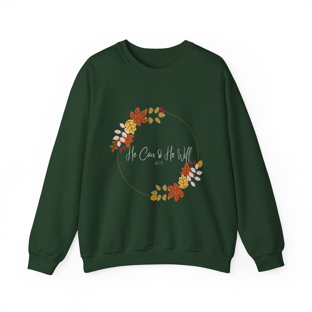 He Can & He Will | Ladies' Heavy Blend™ Crewneck Sweatshirt