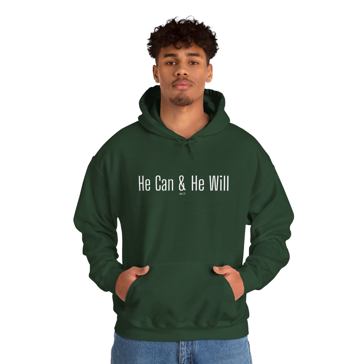 He Can & He Will | Men's Heavy Blend™ Hooded Sweatshirt