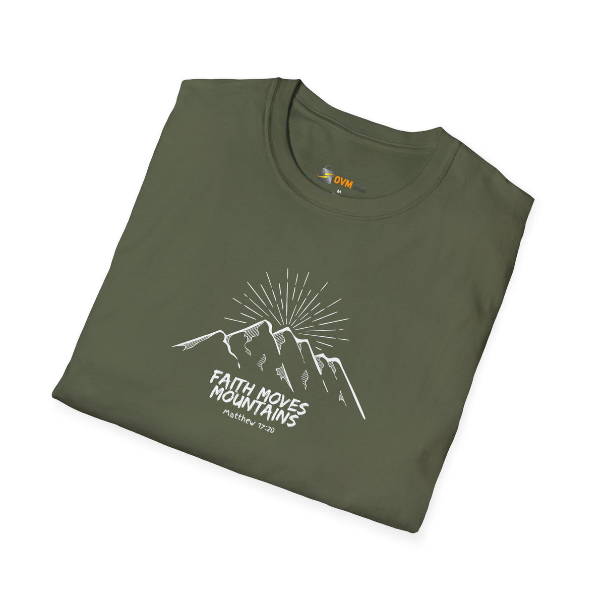 Faith Moves Mountains- Unisex Softstyle T-Shirt