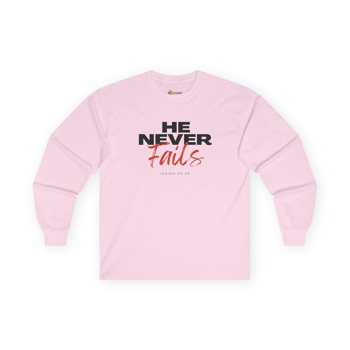 He Never Fails- Unisex Ultra Cotton Long Sleeve Tee