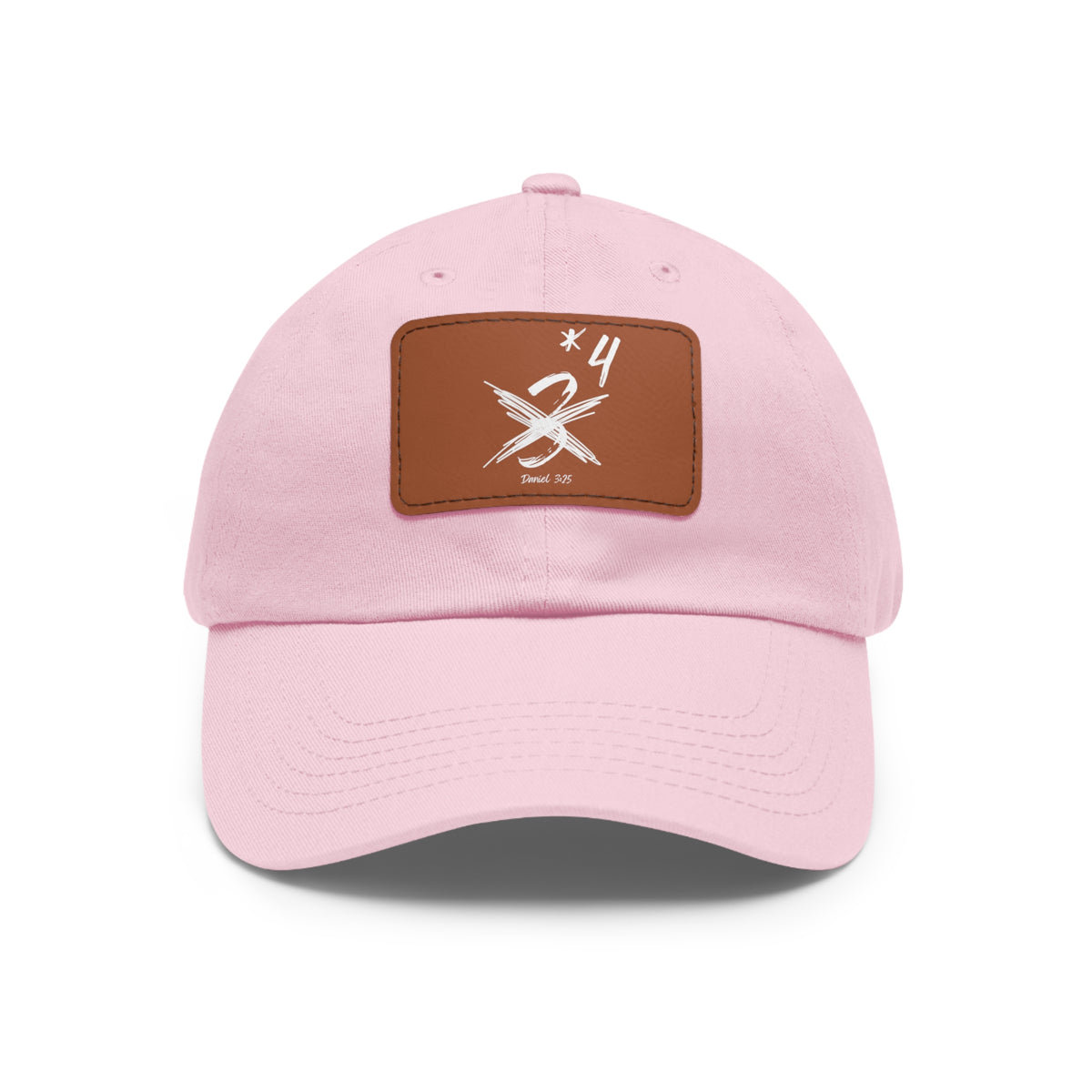 Not Just Three- Dad Hat with Leather Patch (Rectangle)