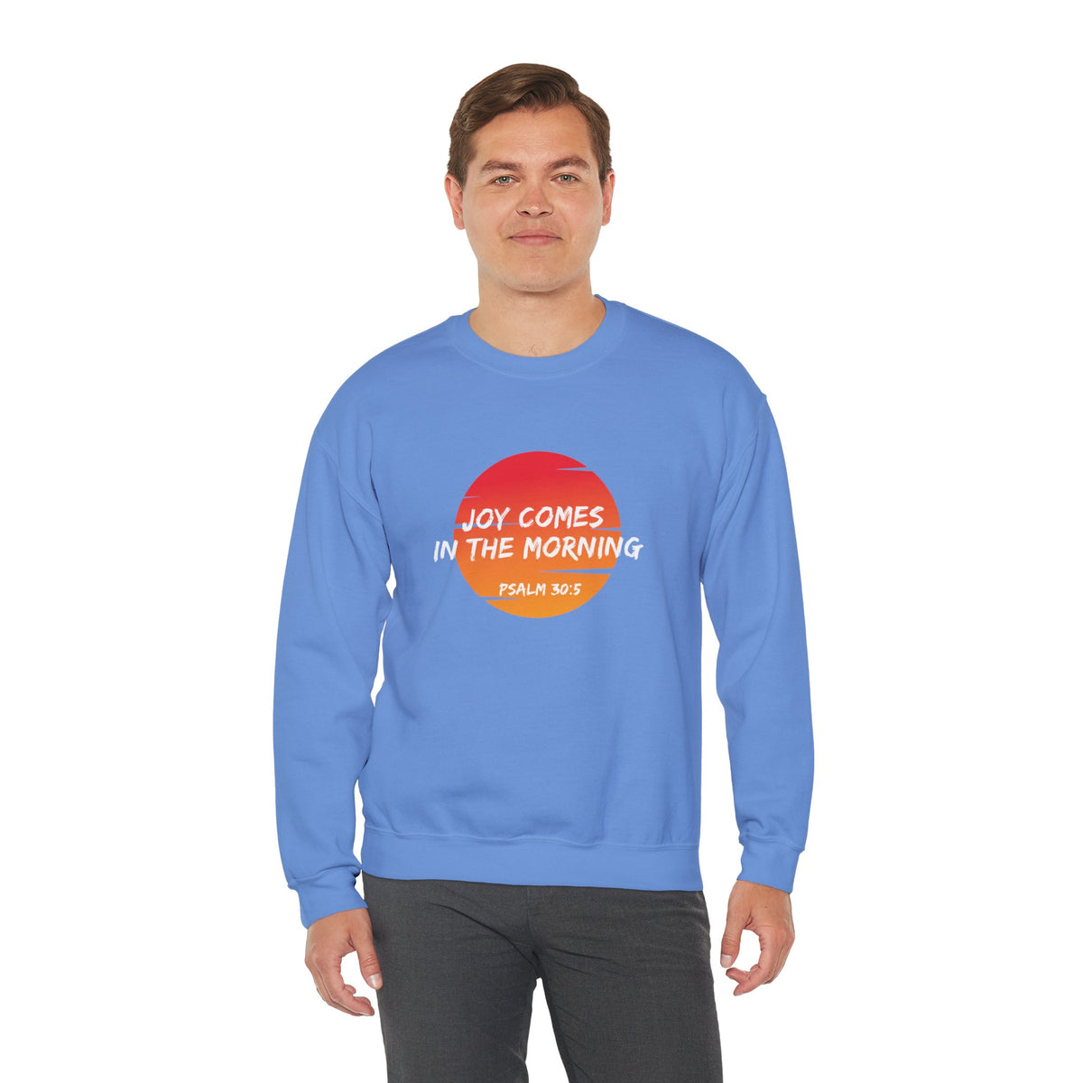 Joy Comes in the Morning- Unisex Heavy Blend™ Crewneck Sweatshirt