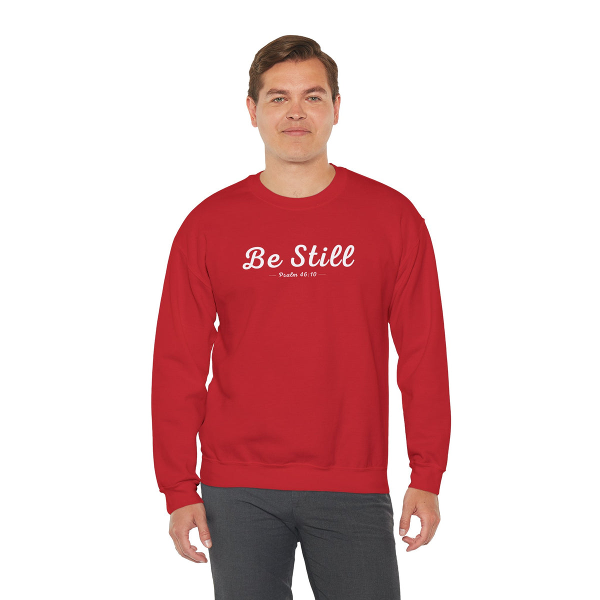Be Still Christian Sweatshirt – Psalm 46:10 Wear Your Faith