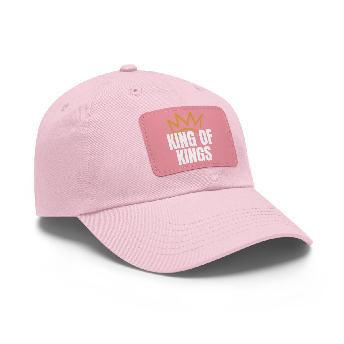 Dad Hat with Leather Patch (Rectangle)