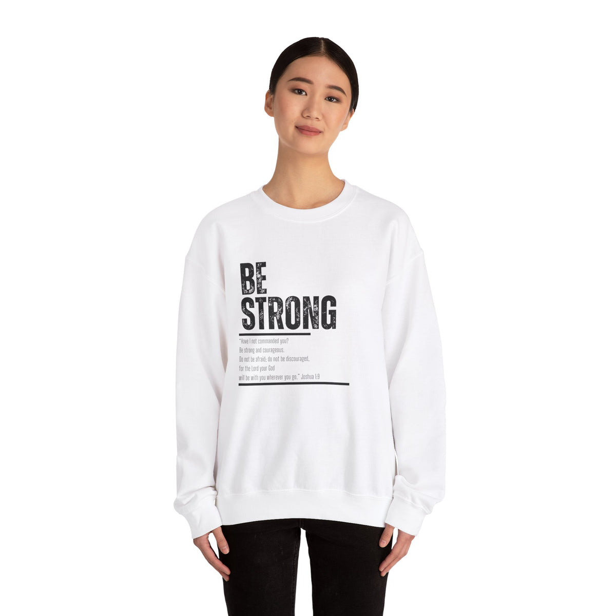 Be Strong- Unisex Heavy Blend™ Crewneck Sweatshirt