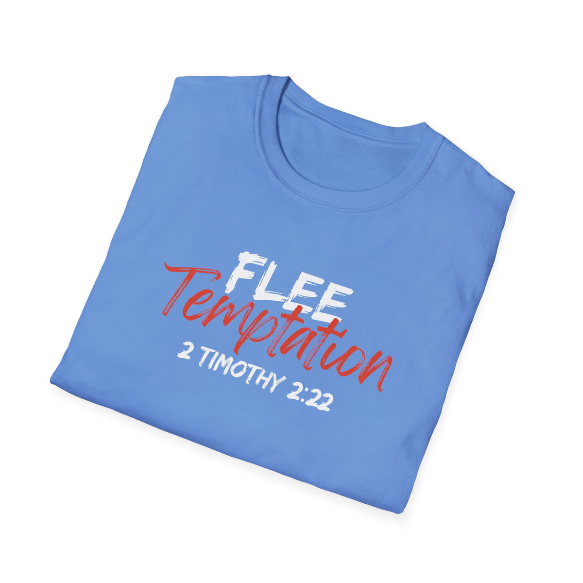 "Flee Temptation" Unisex Softstyle T-Shirt