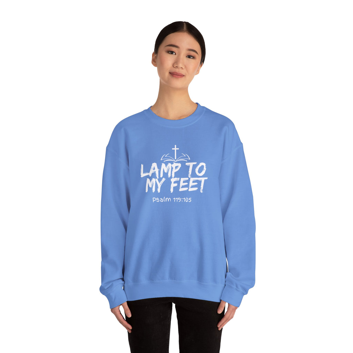 Lamp To My Feet- Unisex Heavy Blend™ Crewneck Sweatshirt