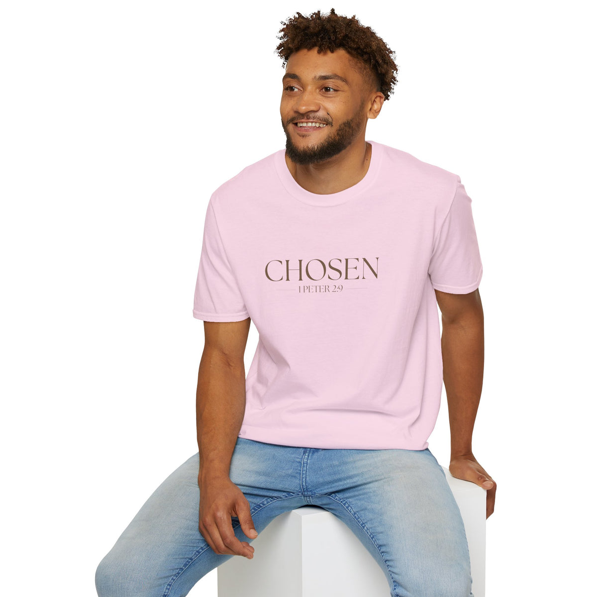 Chosen Christian T-Shirt – 1 Peter 2:9 Faith Apparel - Unisex Softstyle T-Shirt