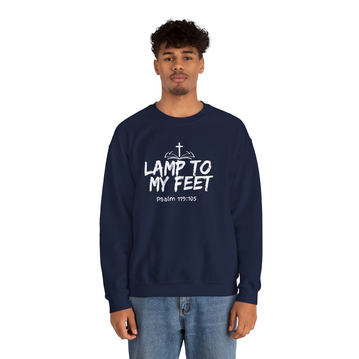 Lamp To My Feet- Unisex Heavy Blend™ Crewneck Sweatshirt