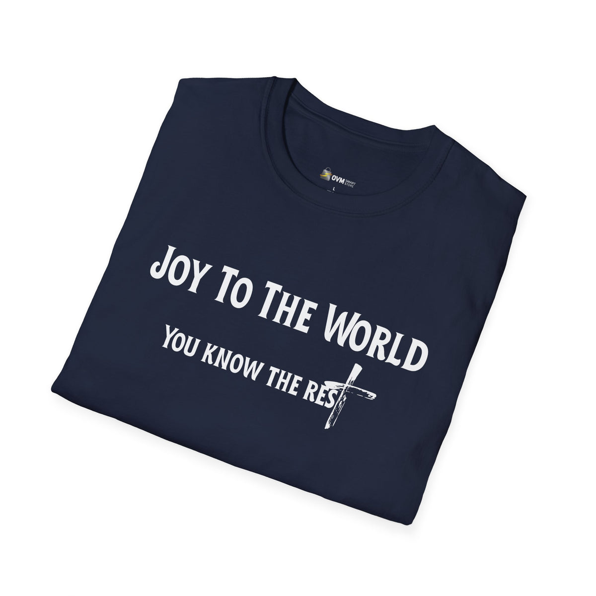 Joy to the World Christian T-Shirt – Faith-Inspired Holiday Apparel | Unisex Softstyle T-Shirt