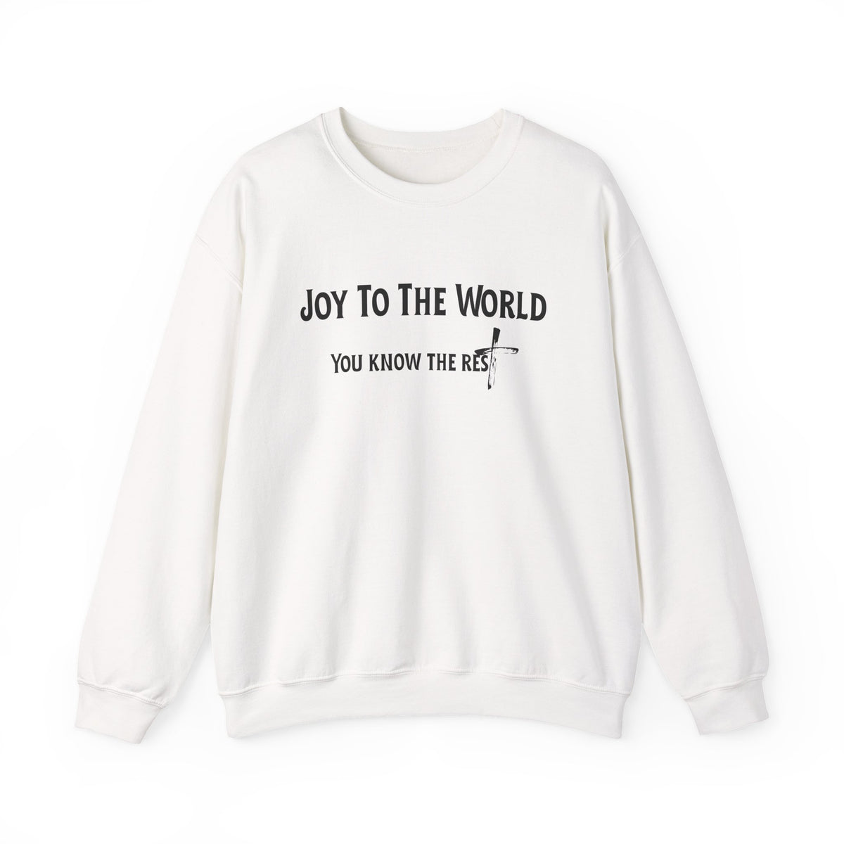 Joy to the World Christian Sweatshirt – Cozy Faith Holiday Apparel | Unisex Heavy Blend™ Crewneck Sweatshirt