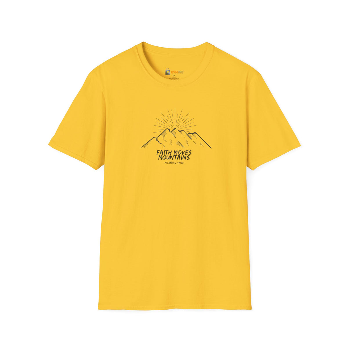 Faith Moves Mountains- Unisex Softstyle T-Shirt