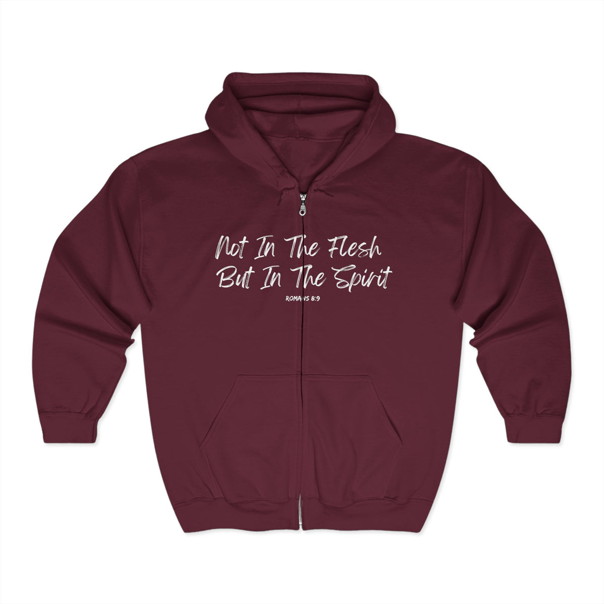 Not In The Flesh but In The Spirit | Unisex Heavy Blend™ Full Zip Hooded Sweatshirt