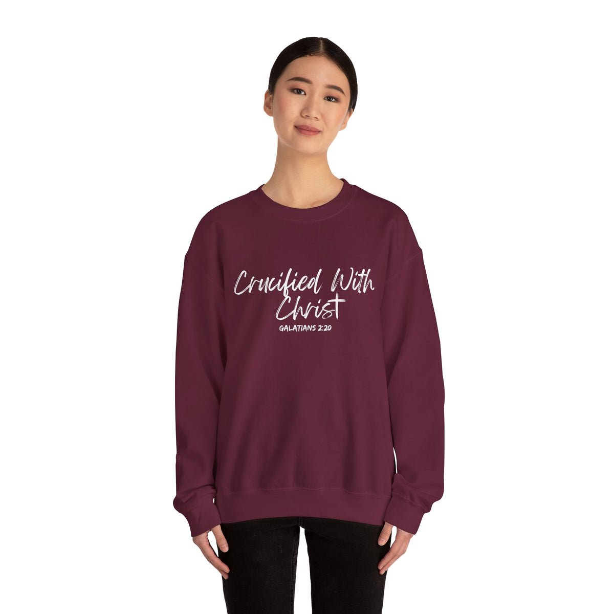Crucified With Christ- Unisex Heavy Blend™ Crewneck Sweatshirt